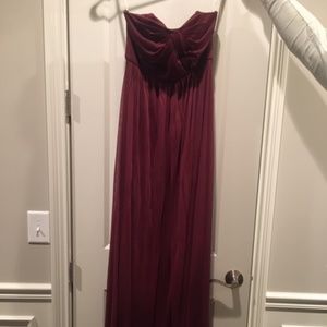 David's Bridal Convertible Bridesmaid Dress